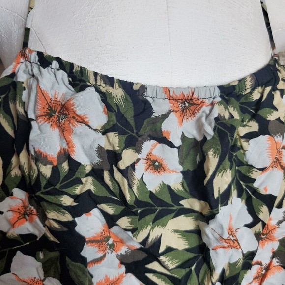 Volcom Blk/Coral Floral Halter Bandeau Top Size Large (10) NWT $38.99 - Picture 2 of 9